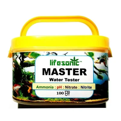 Lifesonic Master Test Kit for Aquarium | 100 Tests Per Kit | Includes pH, Ammonia, Nitrite and Nitrate Test